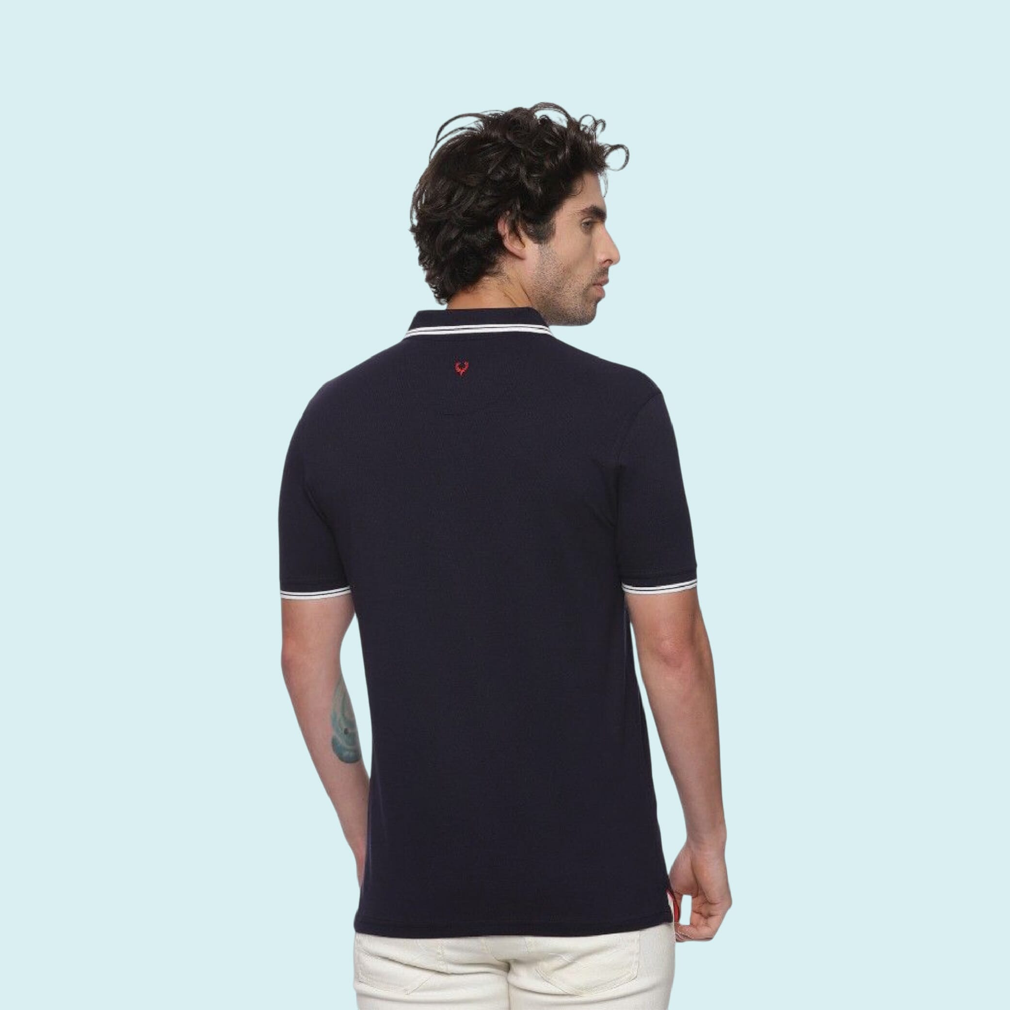 Allen Solly Polo T-shirt Men- Navy Blue